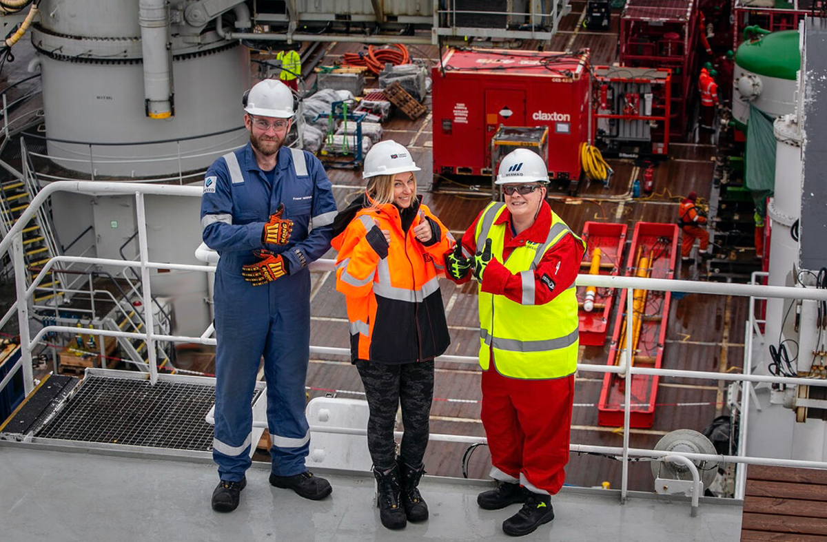 Rachel with clients form Exxeed and Mermaid